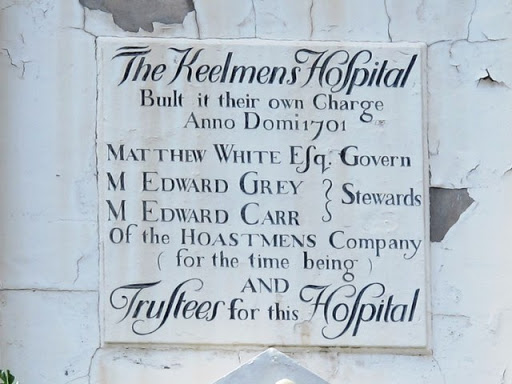 Plaque on The Keelmens Hospital, City Road, NE1