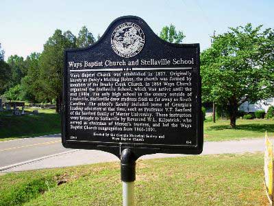 Ways Baptist Church and Stellaville School