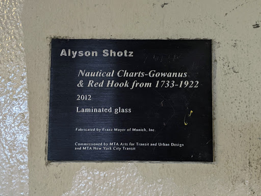 Alyson Shotz - Nautical Charts-Gowanus & Red Hook from 1733-1922
