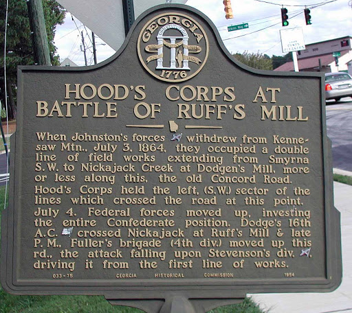 Hood's Corps at Battle of Ruff's Mill