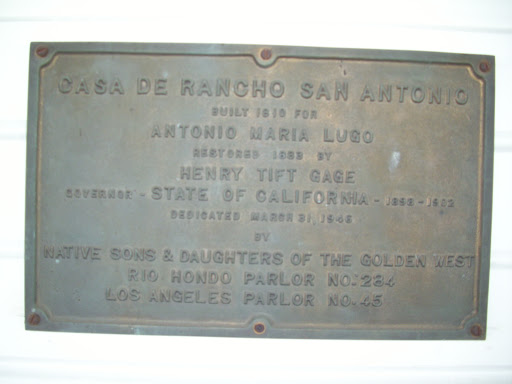 CHL# 984 CASA DE RANCHO SAN ANTONIO (HENRY GAGE MANSION)
