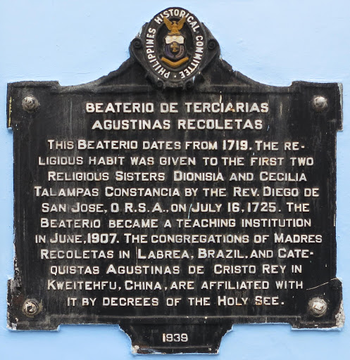 Beaterio de Terciarias Agustinas Recoletas historical marker