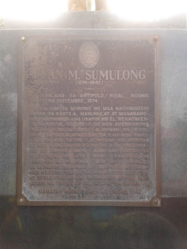Juan M. Sumulong historical marker