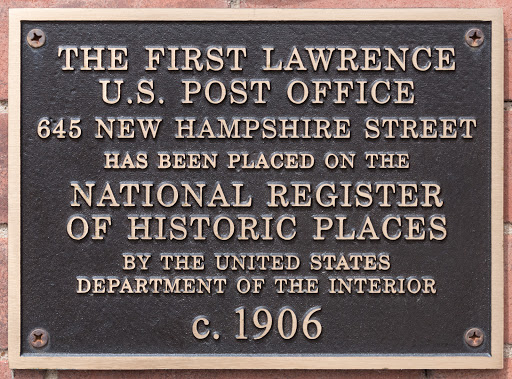 The First Lawrence U.S. Post Office
