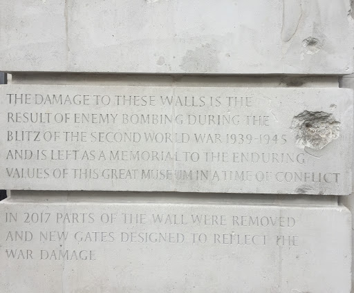 Blitz Bombing Damage at the V&A