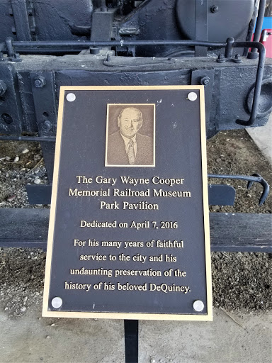 The Gary Wayne Cooper Memorial Railroad Museum Park Pavilion