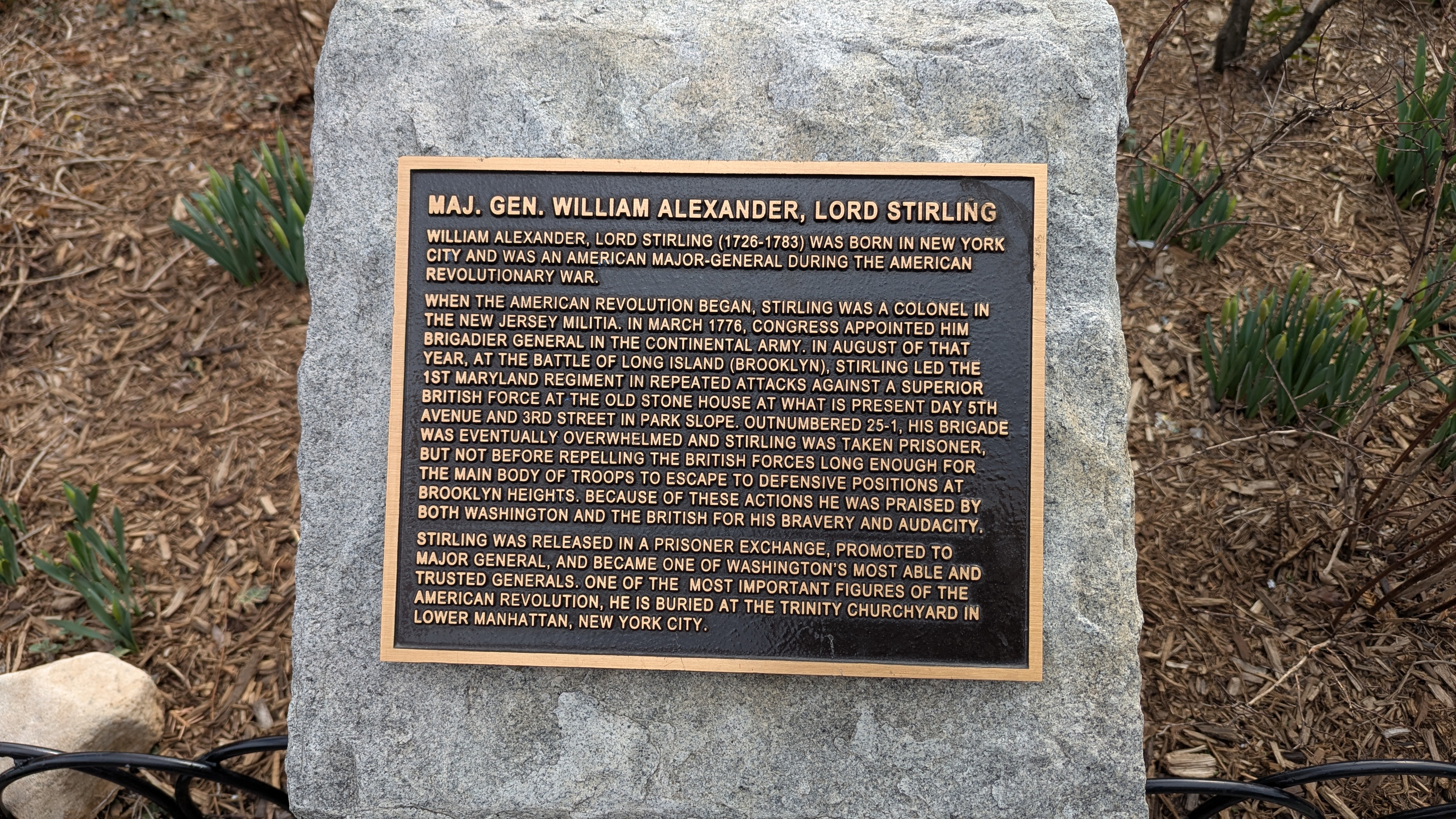 Major General William Alexander, Lord Stirling