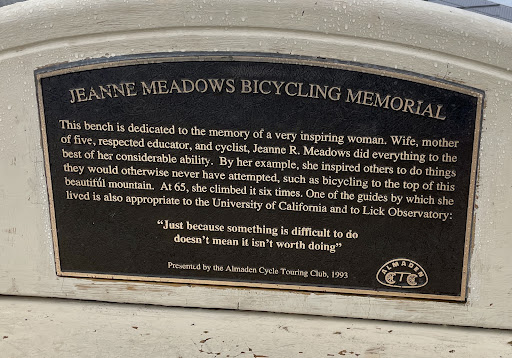 Jeanne Meadows Bicycling Memorial