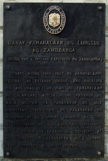 Zamboanga City Hall historical marker