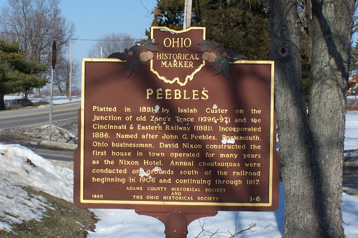 Peebles Historical Marker