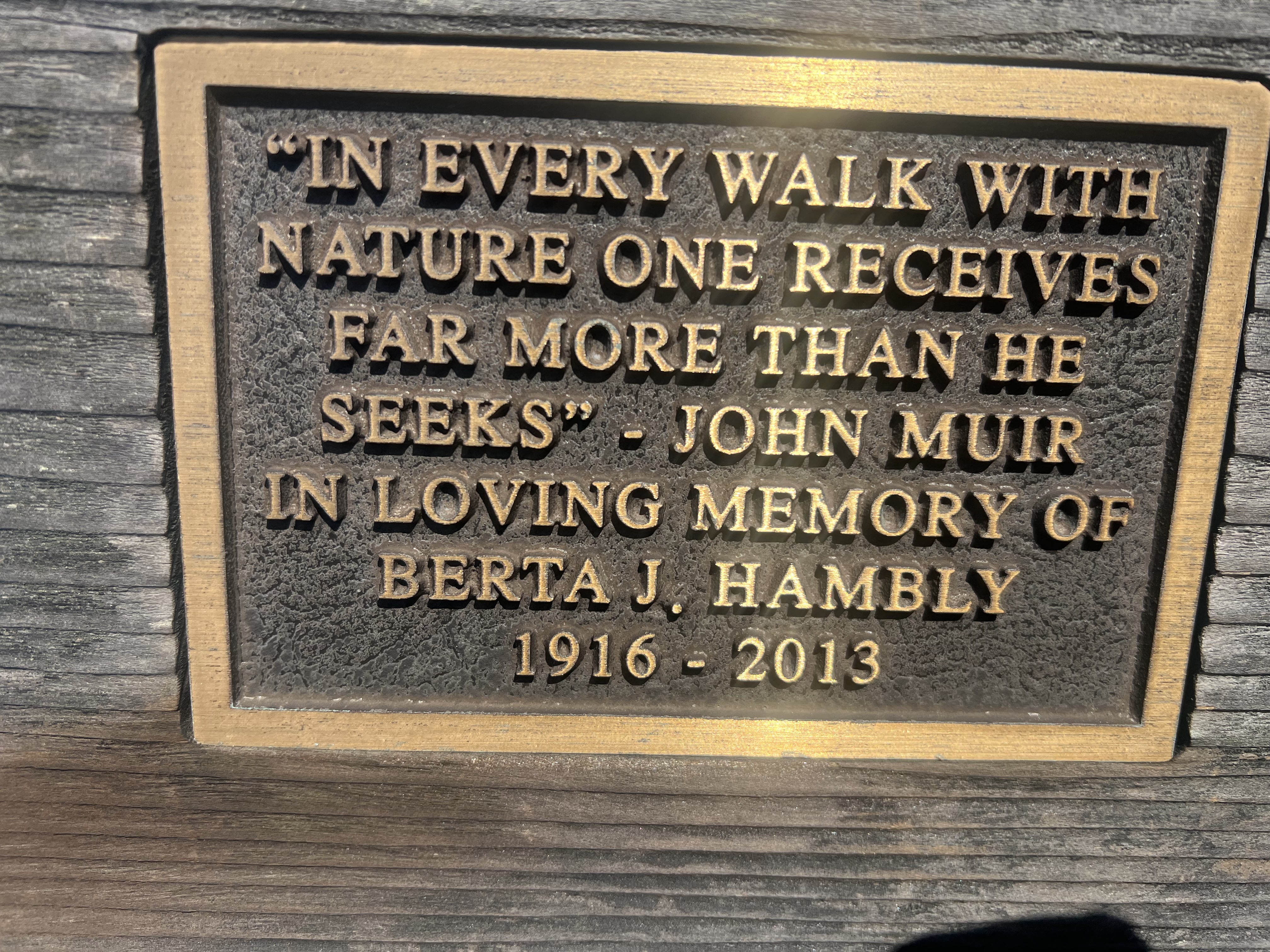 In Loving Memory of Berta J. Hambly