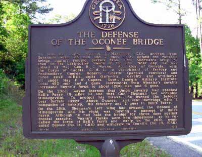 The Defense of the Oconee Bridge