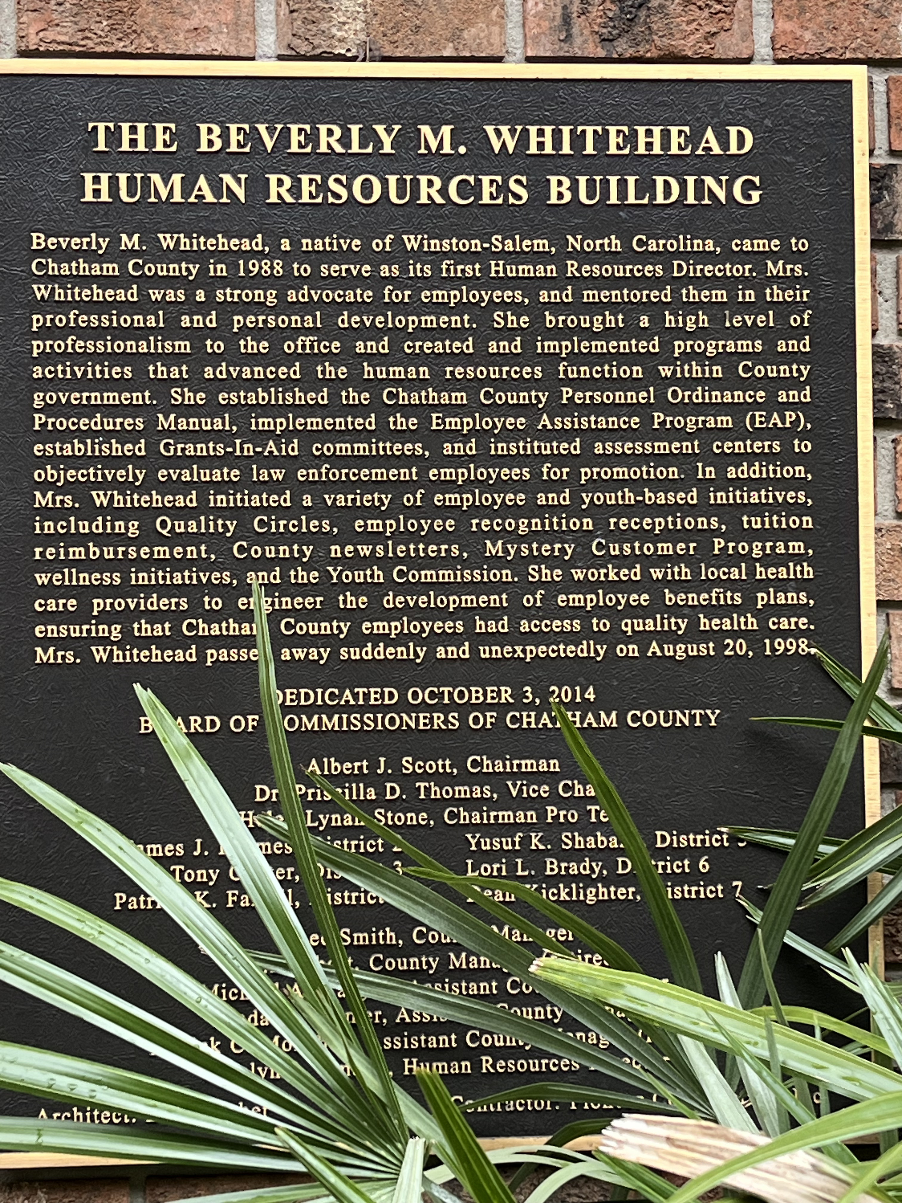 The Beverly M. Whitehead Human Resources Building
