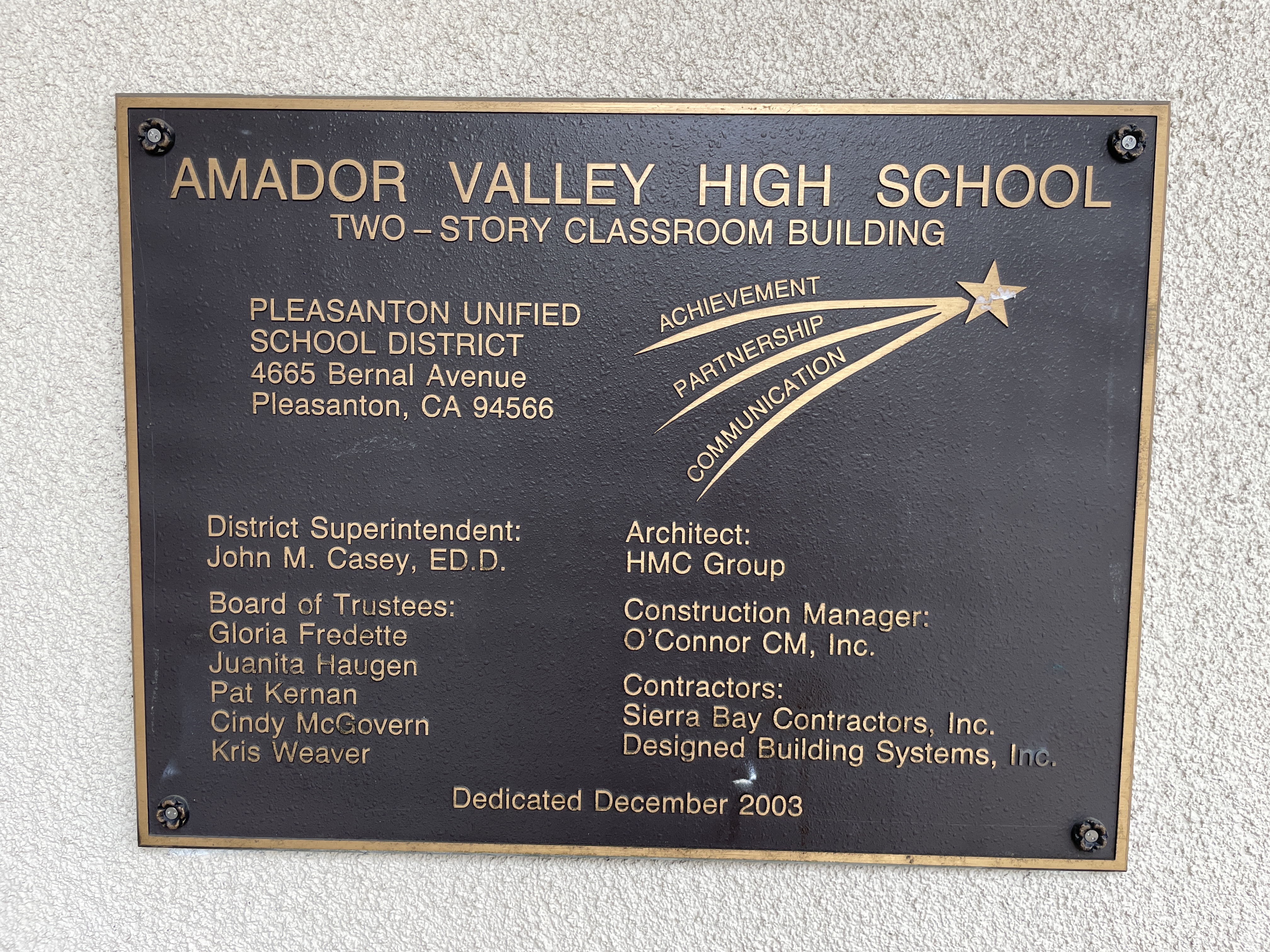 Amador Valley High School Two-Story Classroom Building
