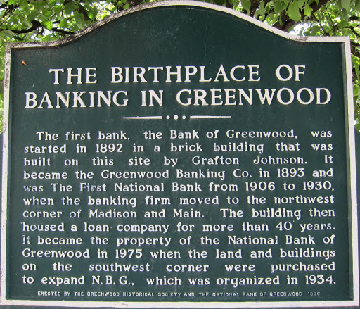 The Birthplace of Banking in Greenwood