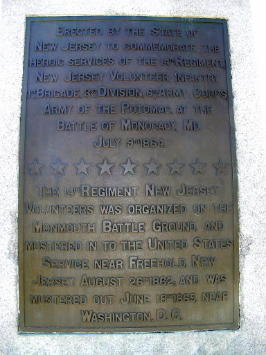 Erected by the State of New Jersey