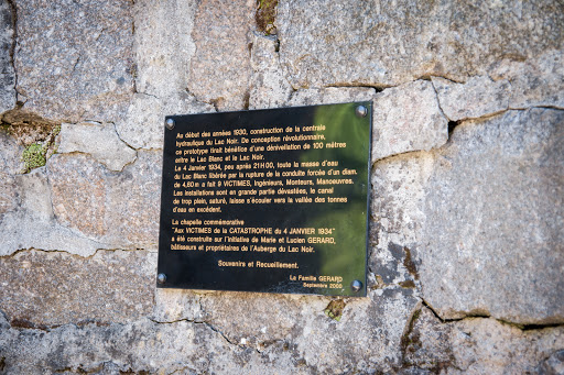 Lac Noir Commemorative Plaque