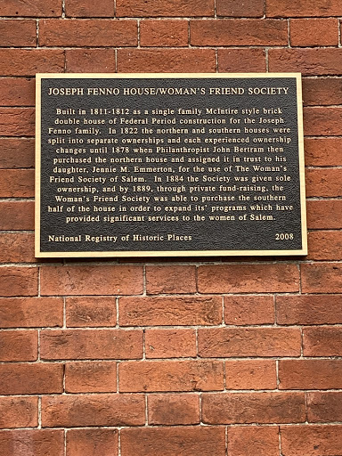 JOSEPH FENNO HOUSE/WOMAN'S FRIEND SOCIETY