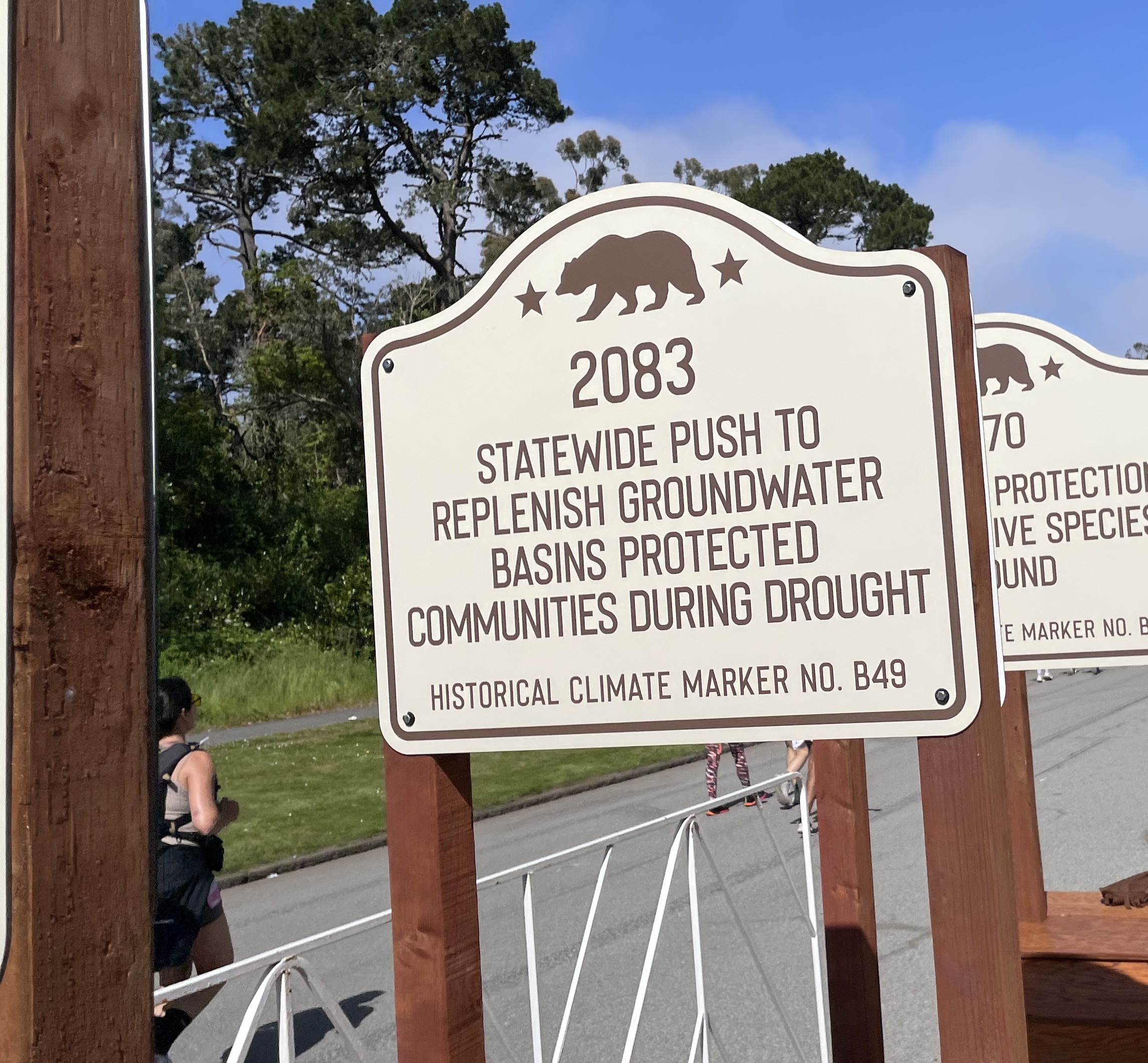 Future Plaque: Statewide Push To Replenish Groundwater Basins Protected During Drought