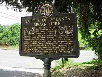 Battle of Atlanta Began Here