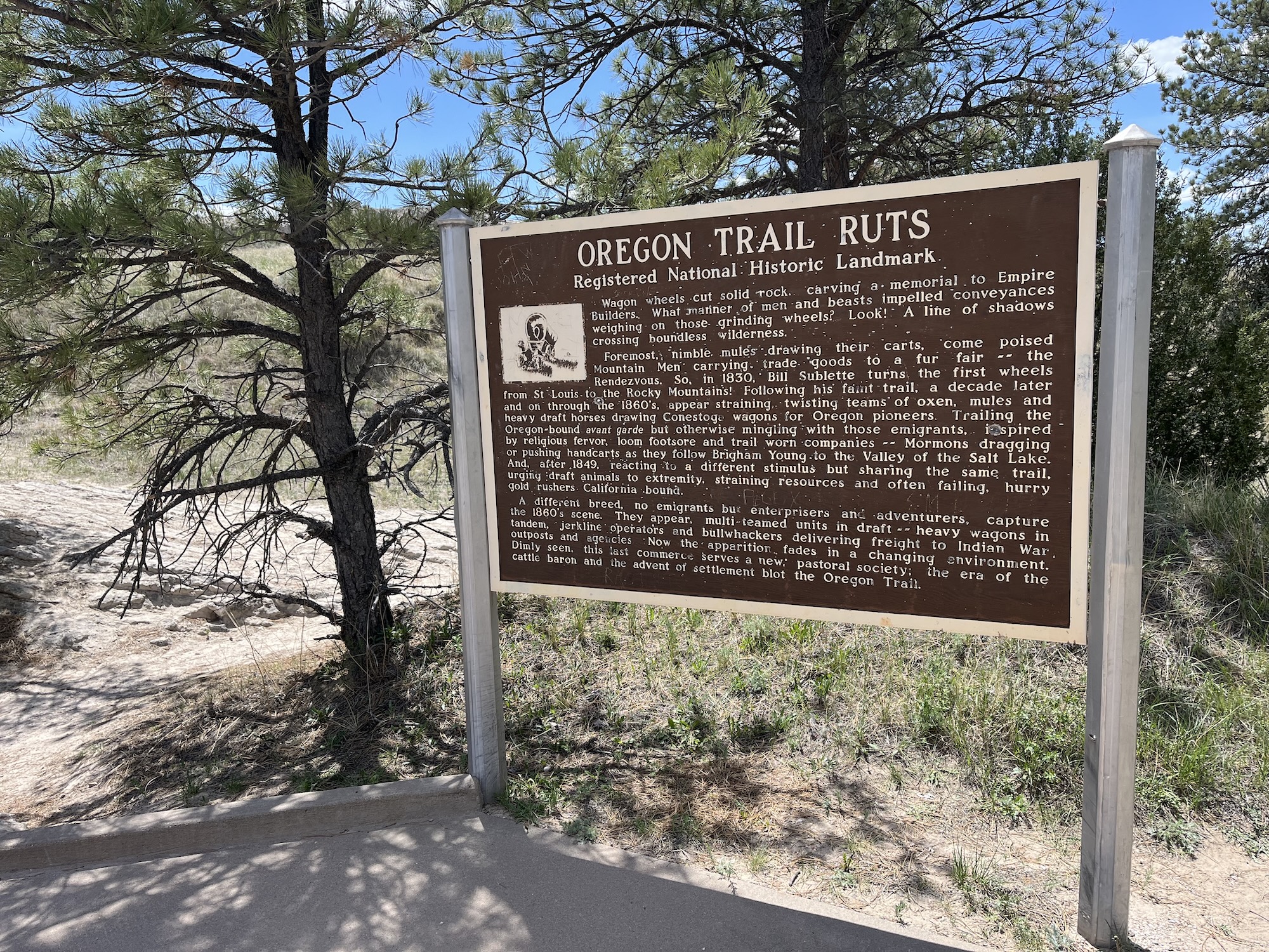 Oregon Trail Ruts (plaque two)