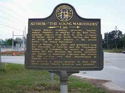 Author of "The Young Marooners"
