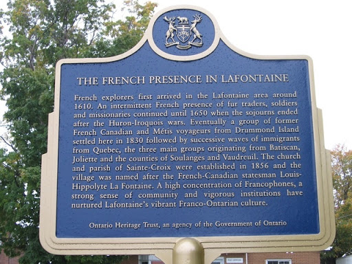 The French Presence in Lafontaine