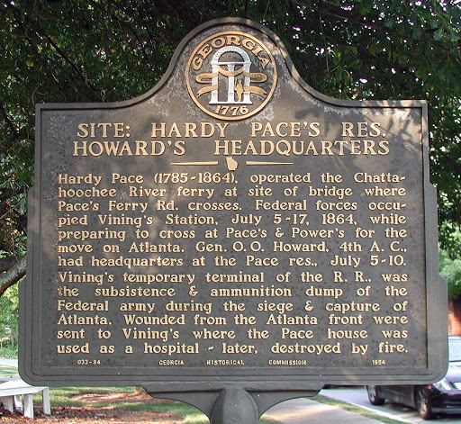 Site: Hardy Pace's Res., Howard's Headquarters