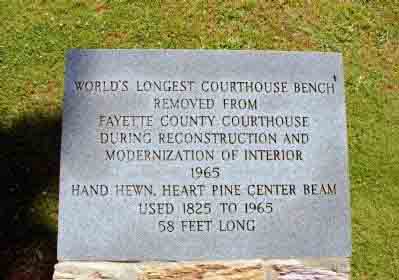 World’s Longest Courthouse Bench