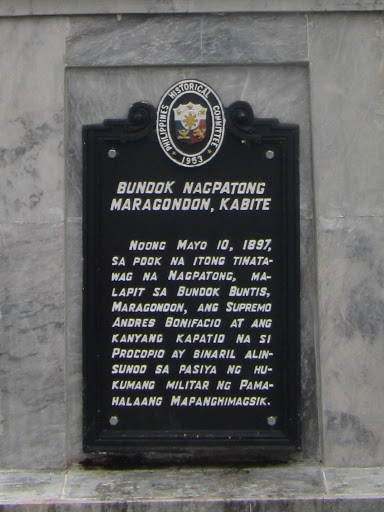 Mount Nagpatong historical marker