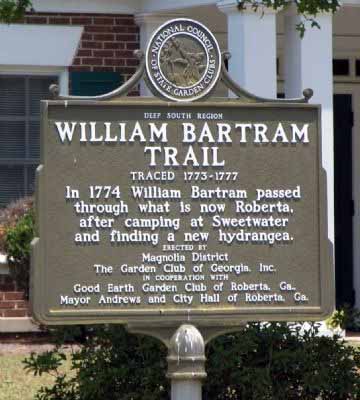 William Bartram Trail Traced 1773-1777