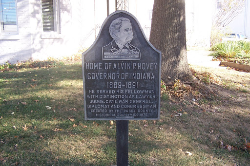 Alvin P. Hovey Historical Marker