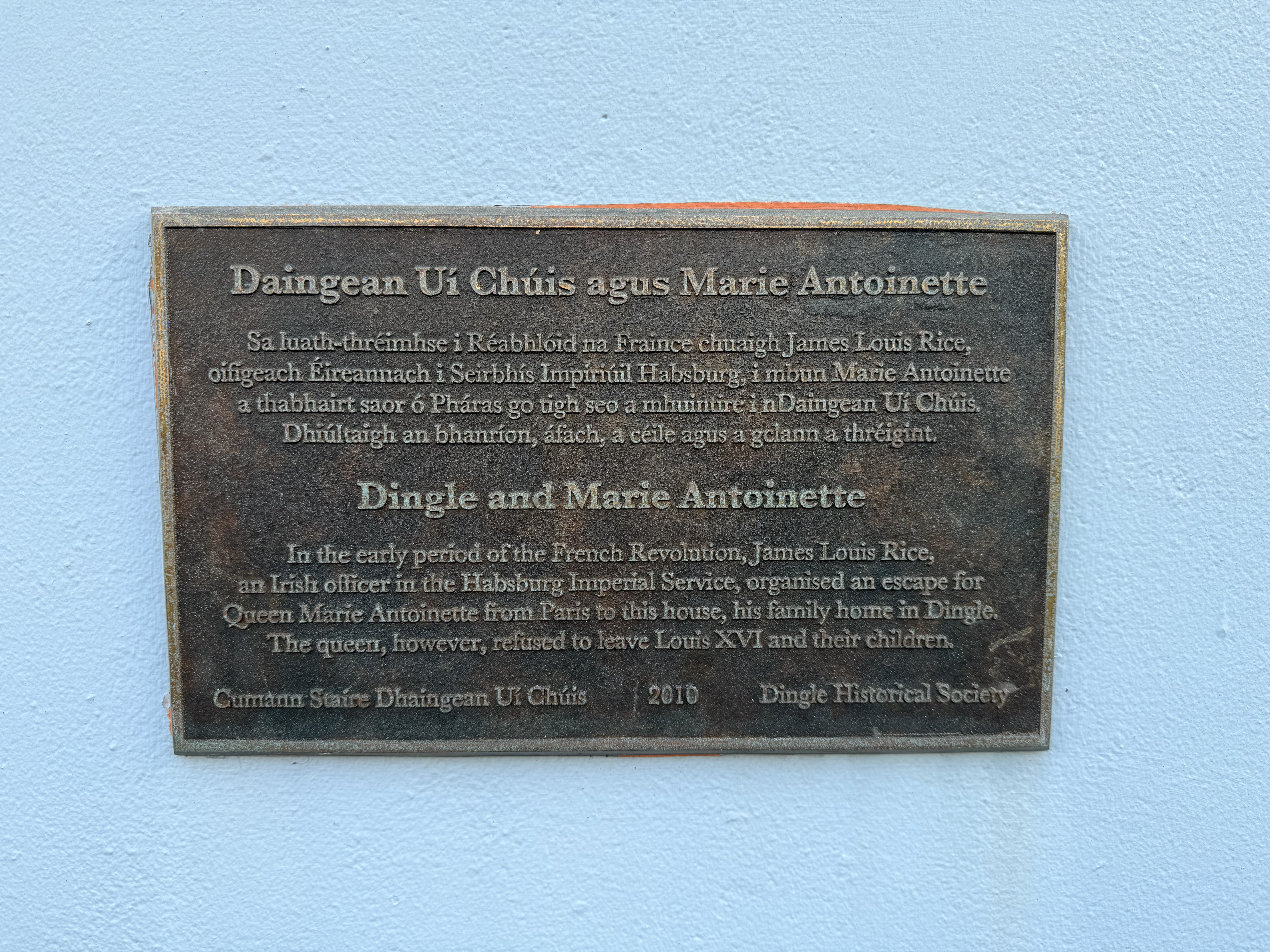 Dingle and Marie Antoinette