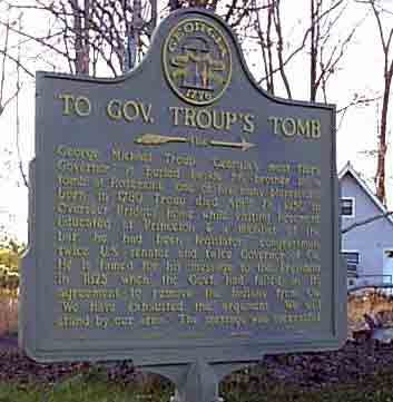 To Gov. Troup's Tomb