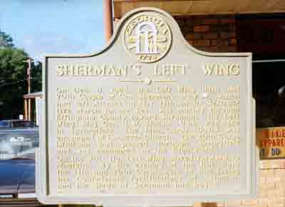 Sherman's Left Wing