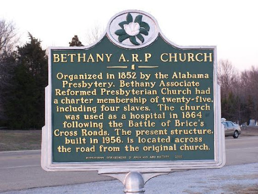 Historical Marker at Bethany ARP Church