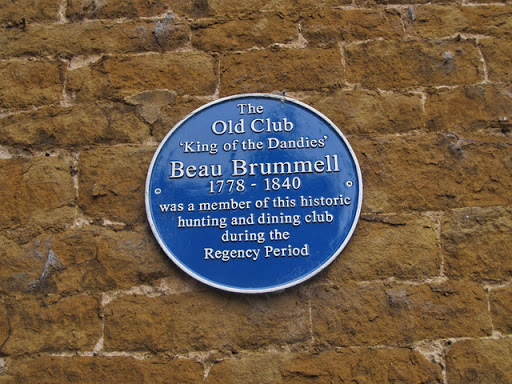 The Old Club & Beau Brummell : Blue Plaque
