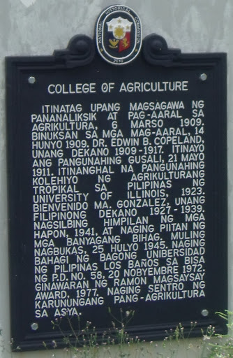College of Agriculture historical marker