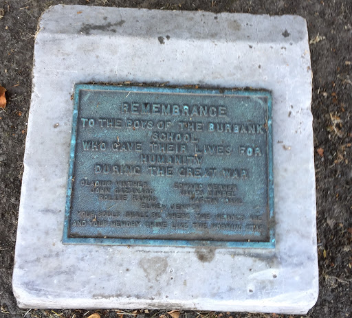 Remebrance to the Boys of the Burbank School