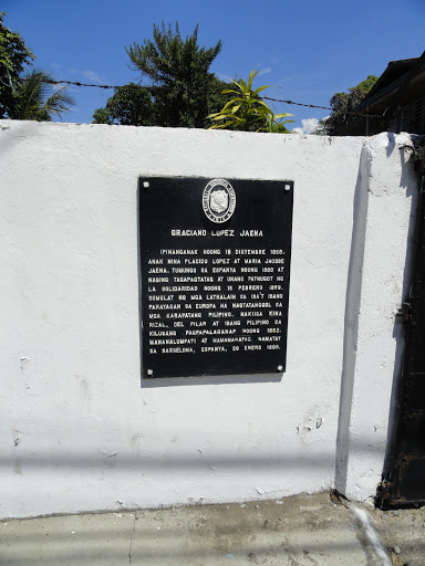 Graciano Lopez Jaena historical marker