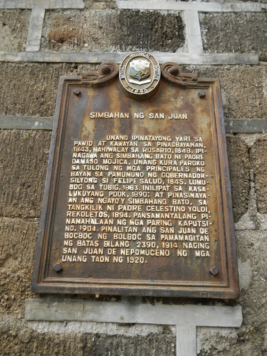 Church of San Juan historical marker