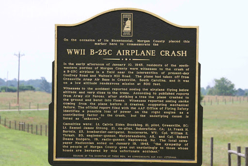 WW II B-25C AIRPLANE CRASH