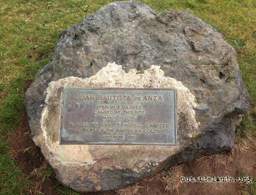 Juan Bautista de Anza, San Francisco