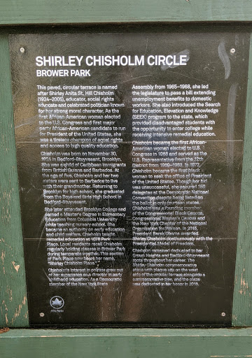 Shirley Chisholm Circle, Brower Park