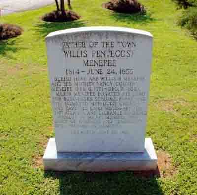 Willis Pentecost Menefee - 1814 – June 24, 1855