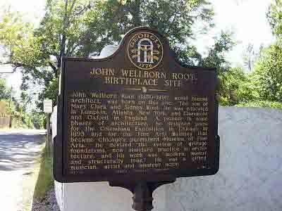 John Wellborn Root Birthplace Site