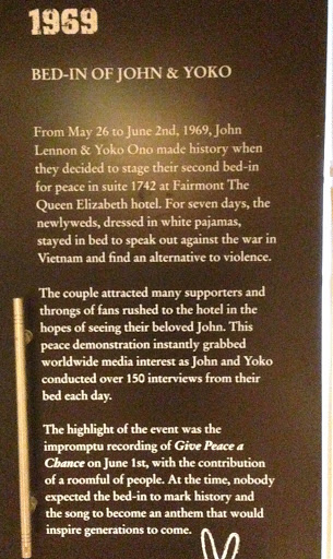 John and Yoko Fairmont Queen Elizabeth Hotel Montreal 1969
