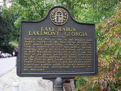 Lake Rabun Lakemont, Georgia (2 sided marker)