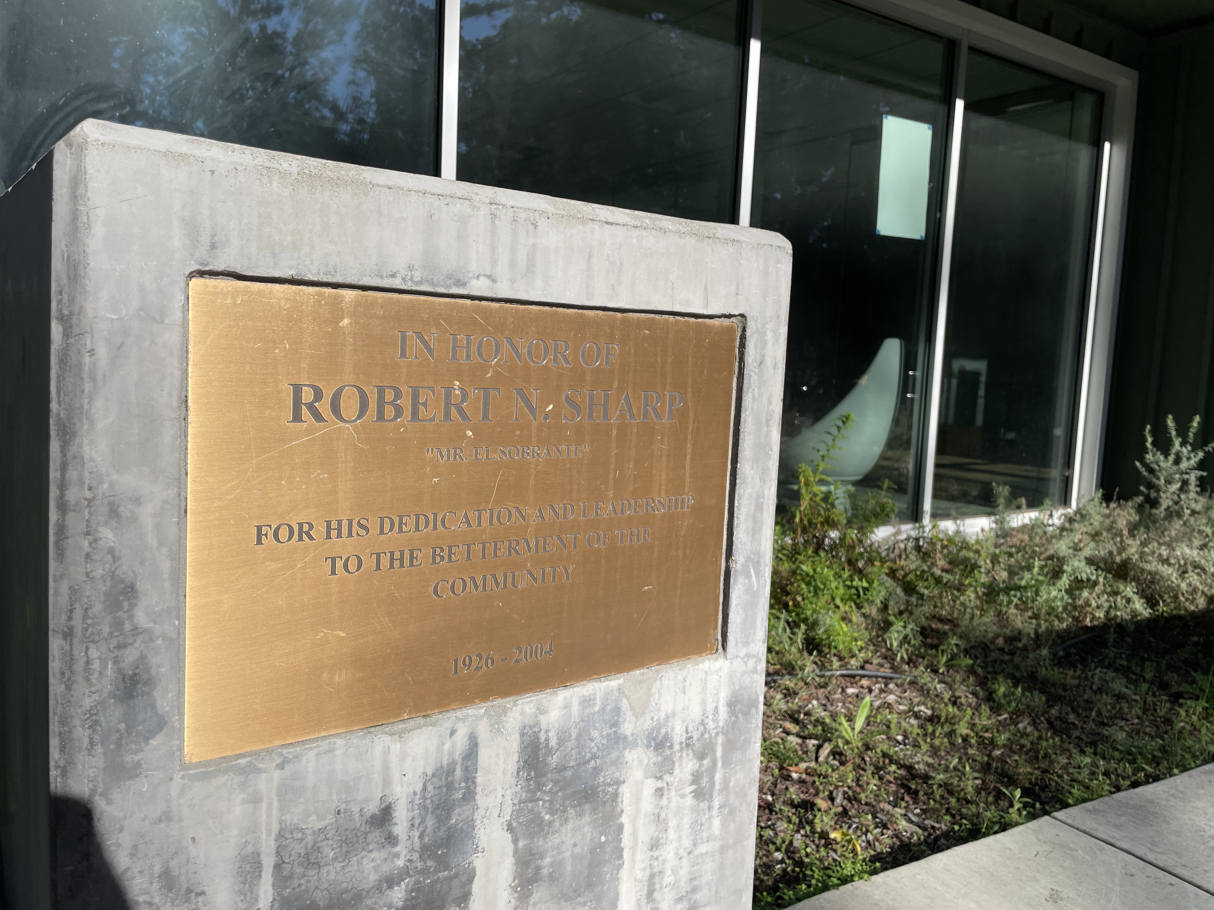 In Honor of Robert N. Sharp "Mr. El Sobrante"