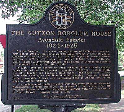 The Gutzon Borglum House Avondale Estates